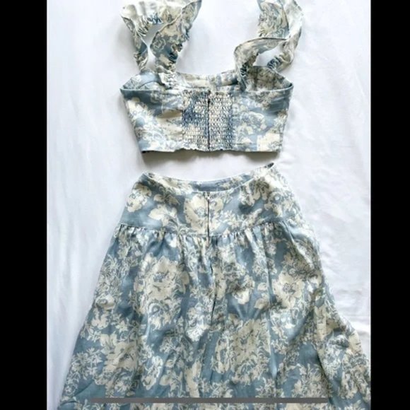 NWOT Reformation Junie Linen Two Piece Set - Picture 4 of 4